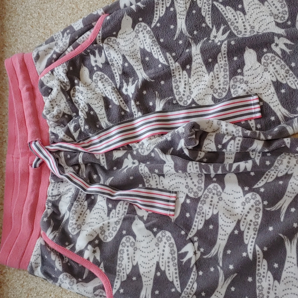 Kensie Super Cute Soft Comfy Polar Fleece Bottoms Size XS